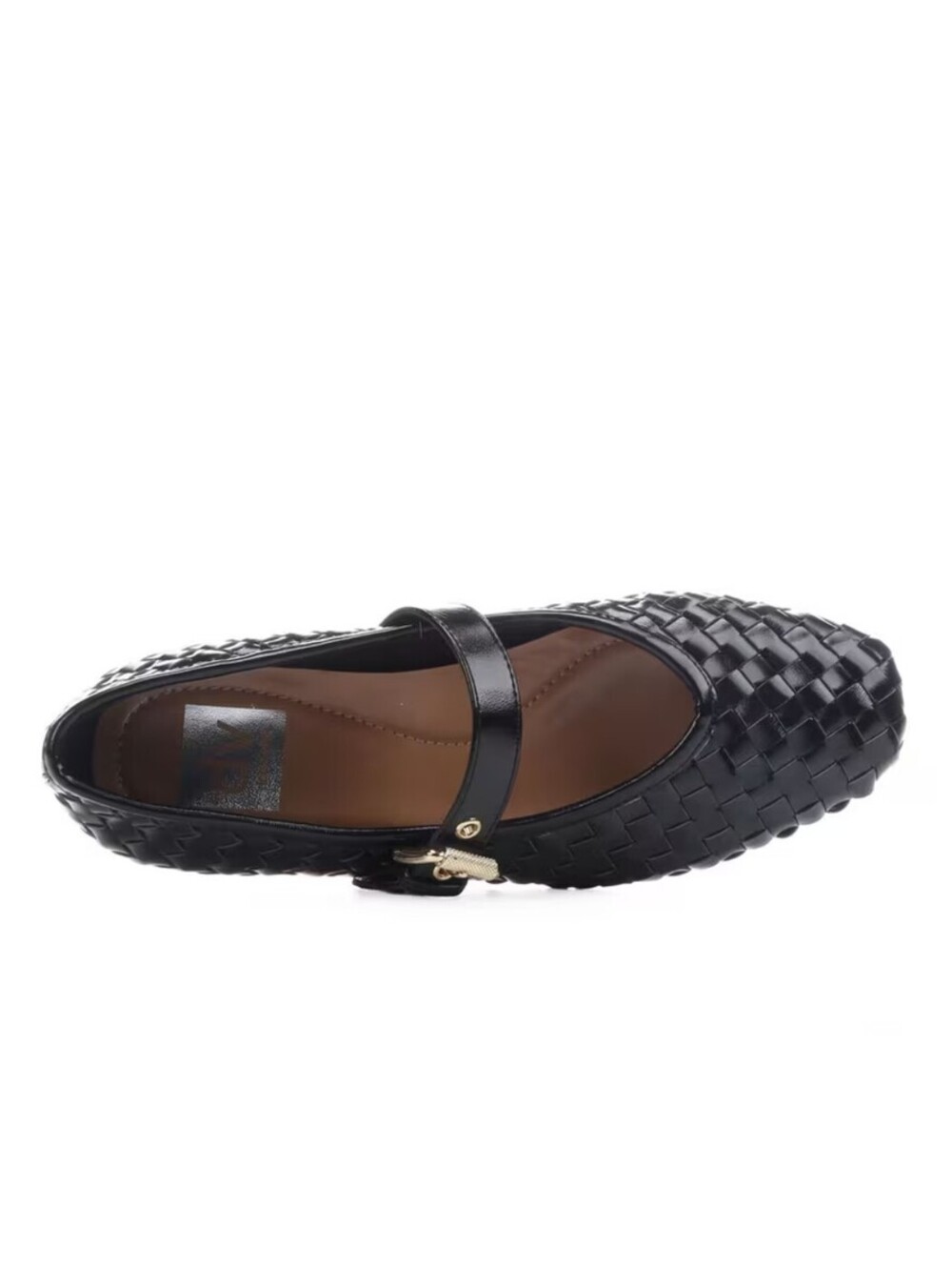 Dv Dolce Vita Women's Mulaney Woven Mary Jane Ballet Flat Shoes (Black) - 6.0 M - Picture 6 of 8